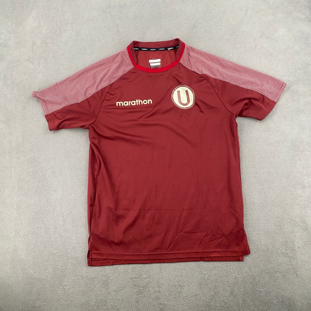Marathon Universitario de Deportes Soccer Jersey Mens Small Burgundy Red 8153